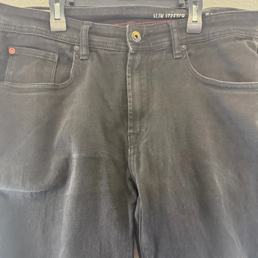 English Laundry Mens Slim Stretch Jeans Black 34x30 Casual Denim Pants